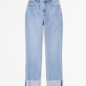 Abercrombie Curve Love Ultra High Rise 90s Straight Jean